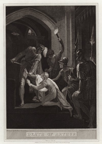 Death of Arthur by English School